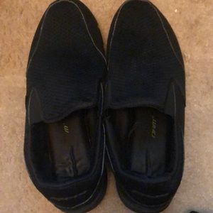 Black Skechers slip on mens 11.5